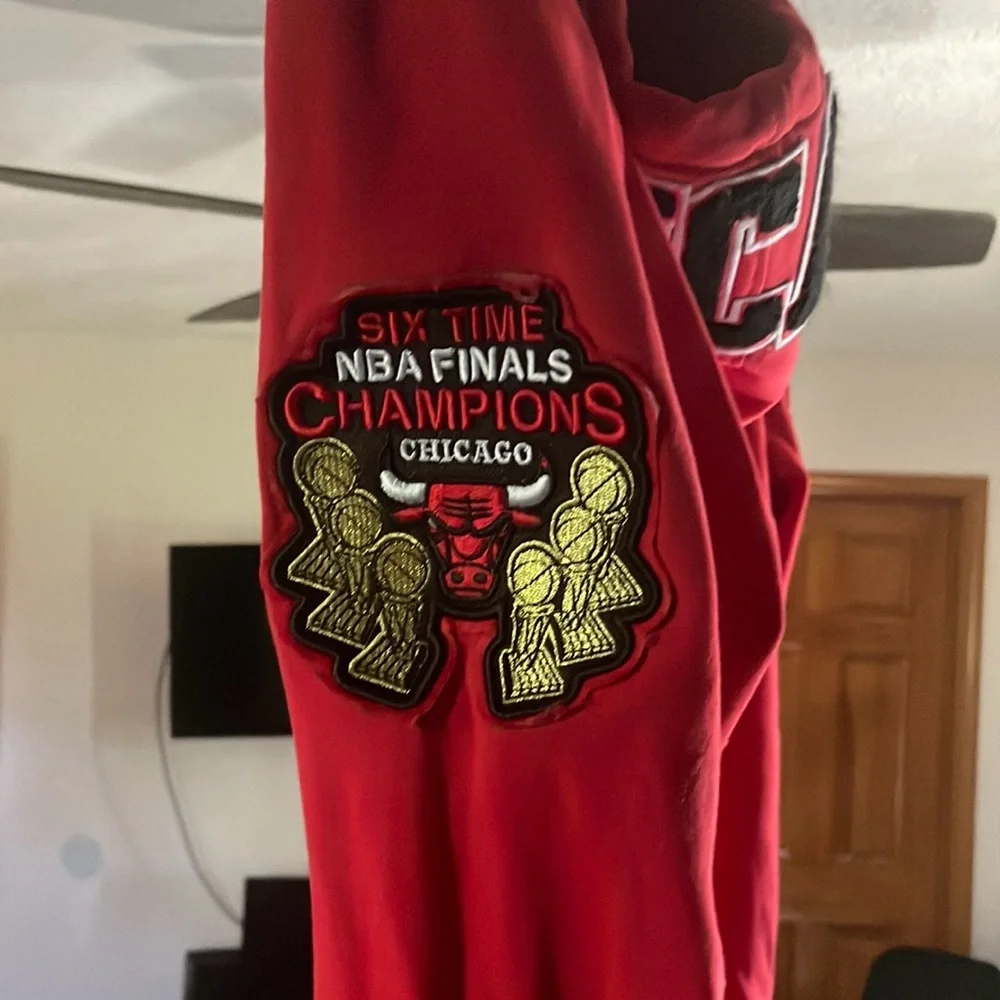 NBA Chicago Bulls classic chenille mens PO hoodie - Picture 3 of 9